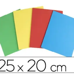 CAUCHO LIDERPAPEL 25X20 CM BOLSA DE 4 UNIDADES COLORES SURTIDOS