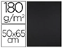 CARTULINA LIDERPAPEL 50X65 CM 180G/M2 NEGRO