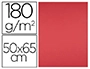 CARTULINA LIDERPAPEL 50X65 CM 180G/M2 ROJO