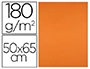 CARTULINA LIDERPAPEL 50X65 CM 180G/M2 NARANJA