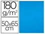 CARTULINA LIDERPAPEL 50X65 CM 180G/M2 AZUL TURQUESA