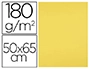 CARTULINA LIDERPAPEL 50X65 CM 180G/M2 AMARILLO LIMON
