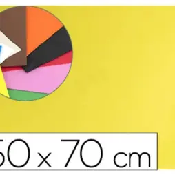 GOMA EVA LIDERPAPEL 50X70CM 60G/M2 ESPESOR 1.5MM AMARILLO