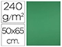 CARTULINA LIDERPAPEL 50X65 CM 240G/M2 VERDE NAVIDAD