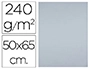 CARTULINA LIDERPAPEL 50X65 CM 240G/M2 GRIS PAQUETE DE 25 HOJAS
