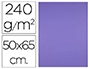 CARTULINA LIDERPAPEL 50X65 CM 240G/M2 PURPURA PAQUETE DE 25 HOJAS