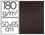 CARTULINA LIDERPAPEL 50X65 CM 180 GR MARRON UNIDAD