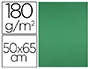 CARTULINA LIDERPAPEL 50X65 CM 180G/M2 VERDE NAVIDAD PAQUETE DE 25 HOJAS
