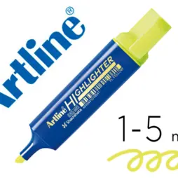 ROTULADOR ARTLINE FLUORESCENTEEKS-600 AMARILLO PUNTA BISELADA