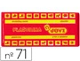 PLASTILINA JOVI 71 ROJO UNIDAD TAMAÐO MEDIANO