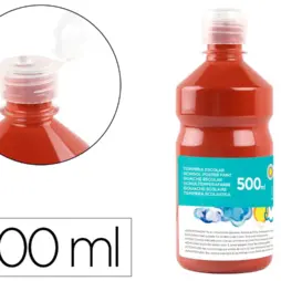 TEMPERA LIQUIDA LIDERPAPEL ESCOLAR 500 ML MARRON